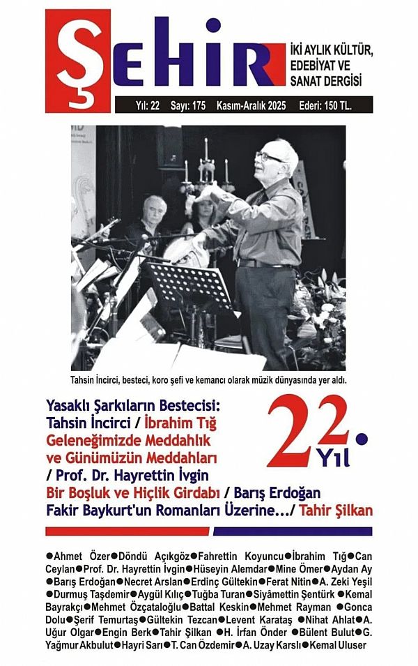 Şehir Edebiyat Dergisi 22. Yılında